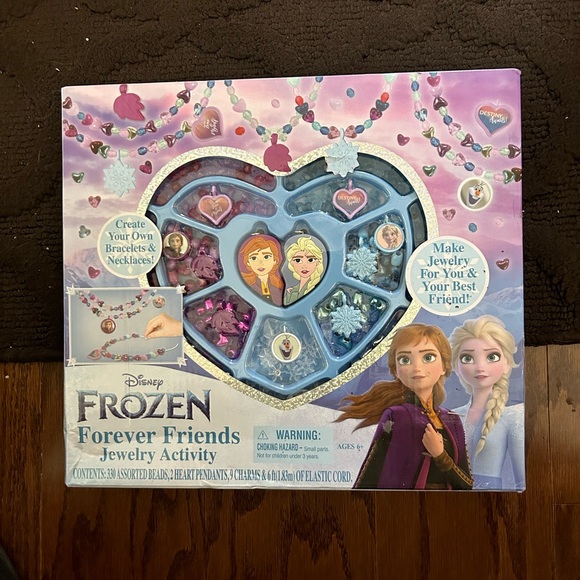 Disney Frozen❄️2 Forever Friends Best Friends Jewelry💎Activity with 300 Beads - Picture 2 of 8